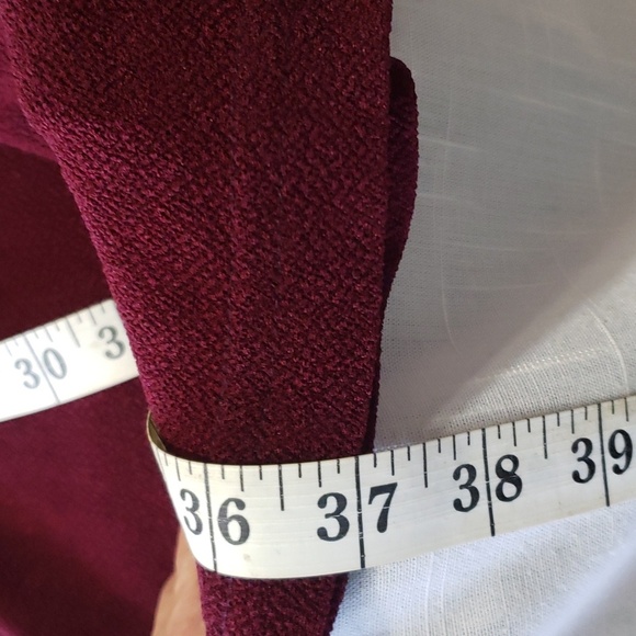 UnBranded.  Acetate & Spandex' Burgundy; Scoop Neckline; Sleeveless. Size 12 *** - Picture 10 of 12